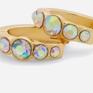 Kurt‎ Geiger London Stone Huggie Earrings- Crystal